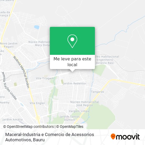 Maceral-Industria e Comercio de Acessorios Automotivos mapa