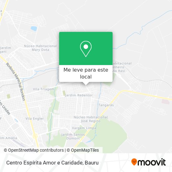 Centro Espírita Amor e Caridade mapa
