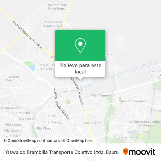 Oswaldo Brambilla Transporte Coletivo Ltda mapa