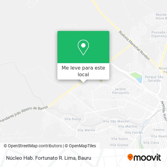 Núcleo Hab. Fortunato R. Lima mapa
