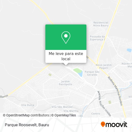 Parque Roosevelt mapa