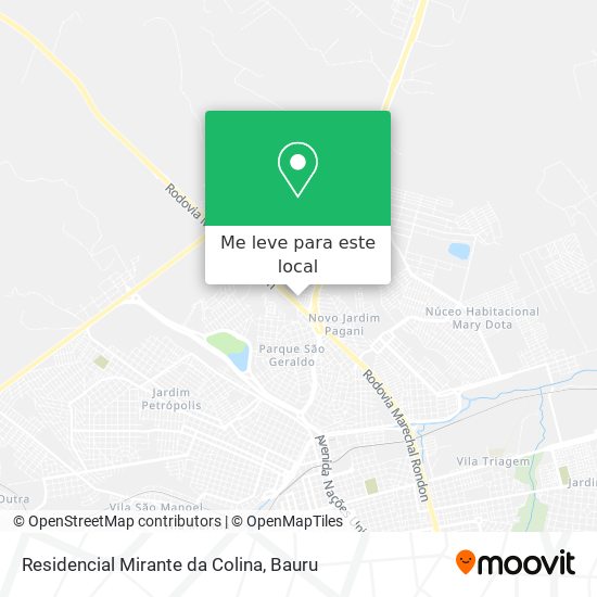 Residencial Mirante da Colina mapa