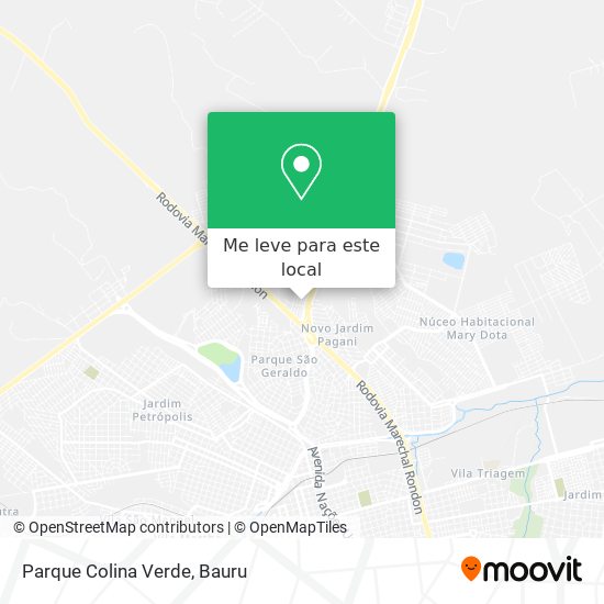Parque Colina Verde mapa