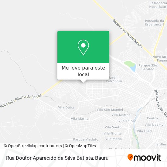 Rua Doutor Aparecido da Silva Batista mapa