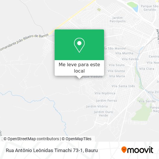 Rua Antônio Leônidas Timachi 73-1 mapa