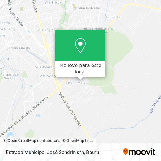 Estrada Municipal José Sandrin s / n mapa