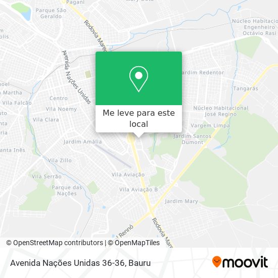 Avenida Nações Unidas 36-36 mapa