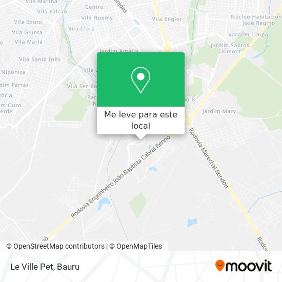 Le Ville Pet mapa