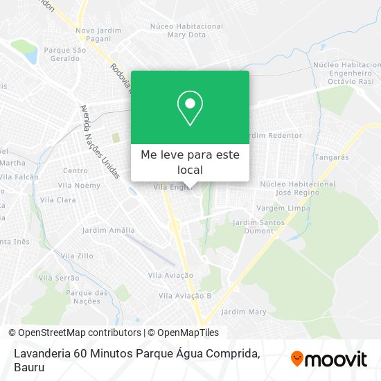 Lavanderia 60 Minutos Parque Água Comprida mapa