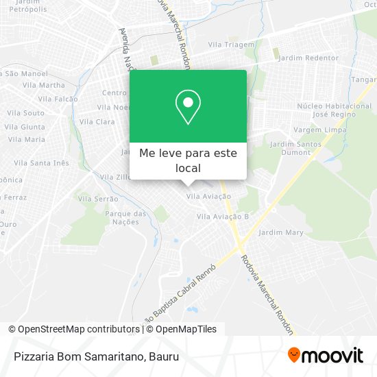 Pizzaria Bom Samaritano mapa