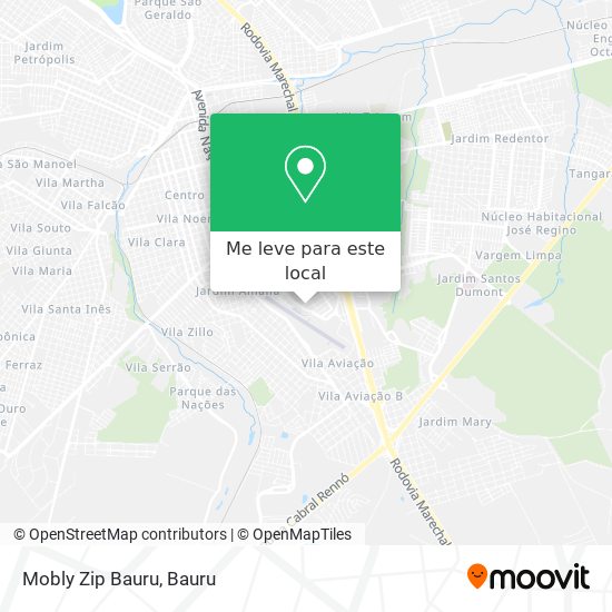Mobly Zip Bauru mapa
