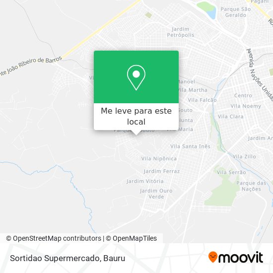 Sortidao Supermercado mapa