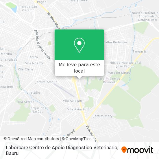 Laborcare Centro de Apoio Diagnóstico Veterinário mapa