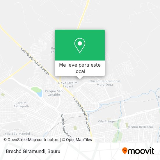 Brechó Giramundi mapa