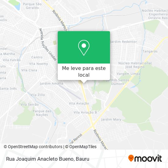 Rua Joaquim Anacleto Bueno mapa