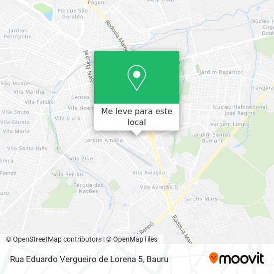 Rua Eduardo Vergueiro de Lorena 5 mapa