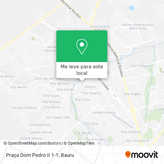 Praça Dom Pedro II 1-1 mapa