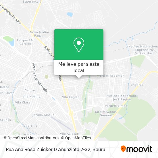 Rua Ana Rosa Zuicker D Anunziata 2-32 mapa