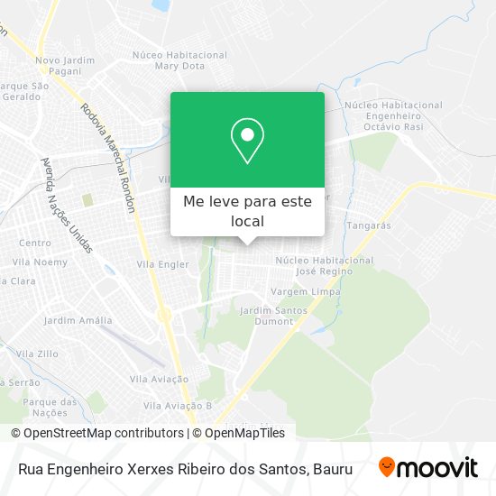 Rua Engenheiro Xerxes Ribeiro dos Santos mapa