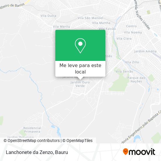 Lanchonete da Zenzo mapa