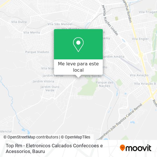 Top Rm - Eletronicos Calcados Confeccoes e Acessorios mapa