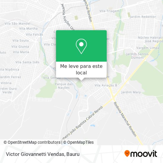 Victor Giovannetti Vendas mapa