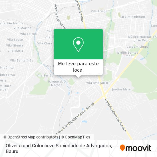 Oliveira and Colonheze Sociedade de Advogados mapa