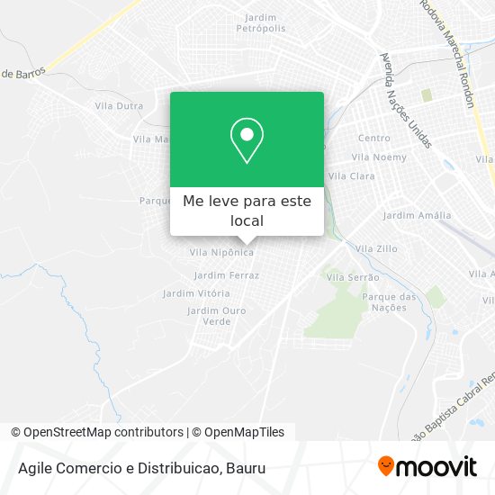 Agile Comercio e Distribuicao mapa