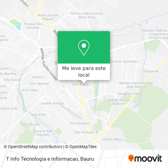 T Info Tecnologia e Informacao mapa