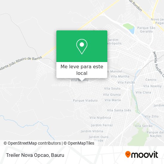Treiler Nova Opcao mapa