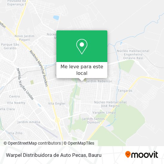 Warpel Distribuidora de Auto Pecas mapa