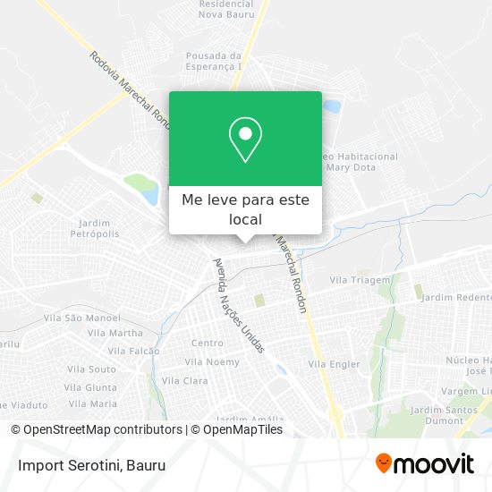 Import Serotini mapa