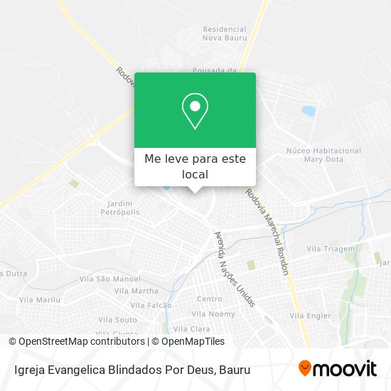 Igreja Evangelica Blindados Por Deus mapa
