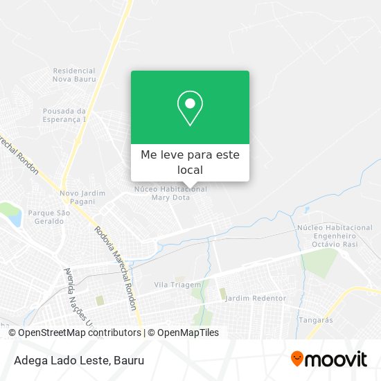 Adega Lado Leste mapa