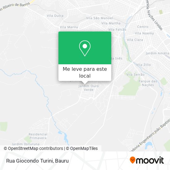 Rua Giocondo Turini mapa