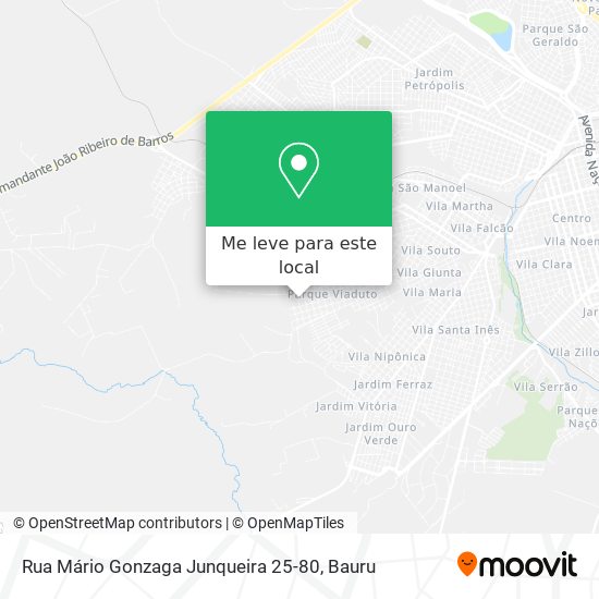 Rua Mário Gonzaga Junqueira 25-80 mapa