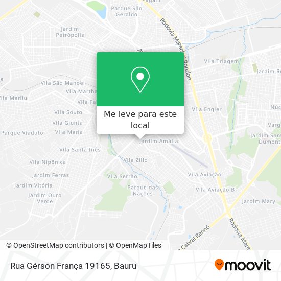 Rua Gérson França 19165 mapa