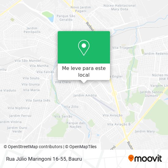 Rua Júlio Maringoni 16-55 mapa