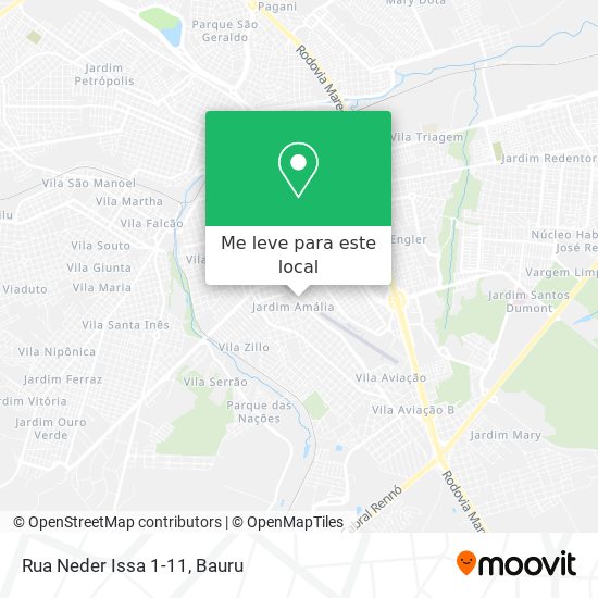 Rua Neder Issa 1-11 mapa