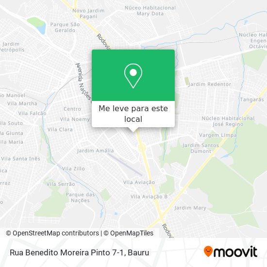 Rua Benedito Moreira Pinto 7-1 mapa