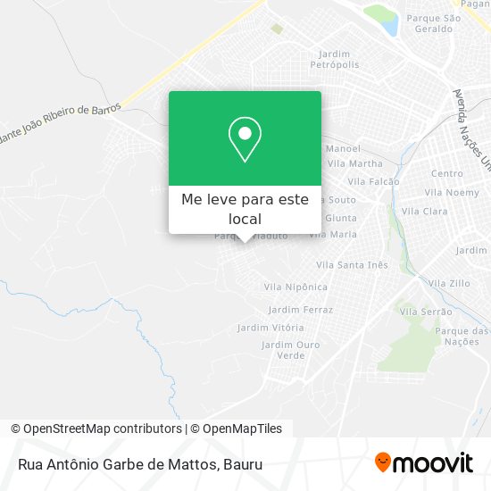 Rua Antônio Garbe de Mattos mapa