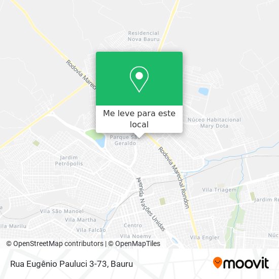 Rua Eugênio Pauluci 3-73 mapa