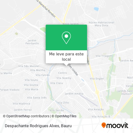 Despachante Rodrigues Alves mapa