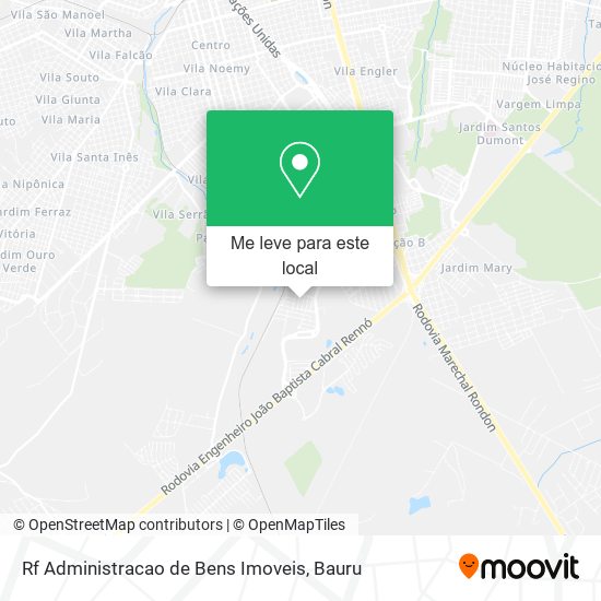 Rf Administracao de Bens Imoveis mapa