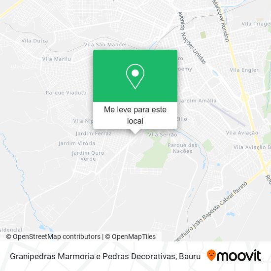 Granipedras Marmoria e Pedras Decorativas mapa