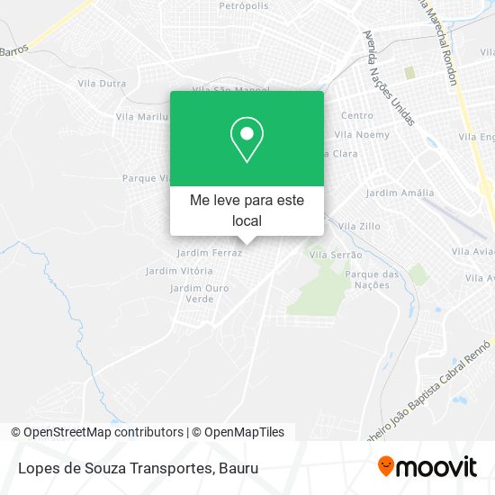 Lopes de Souza Transportes mapa