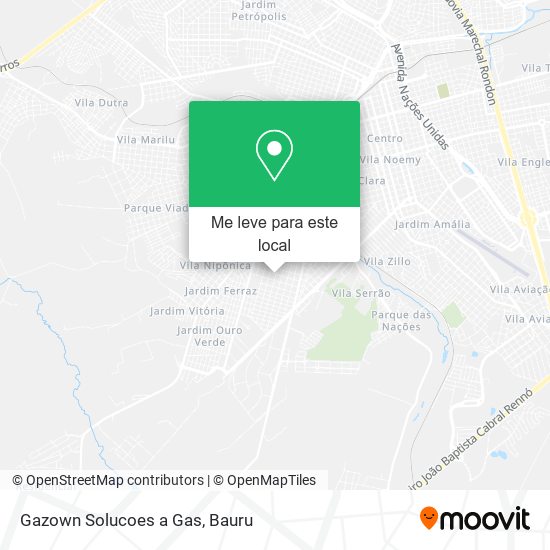 Gazown Solucoes a Gas mapa