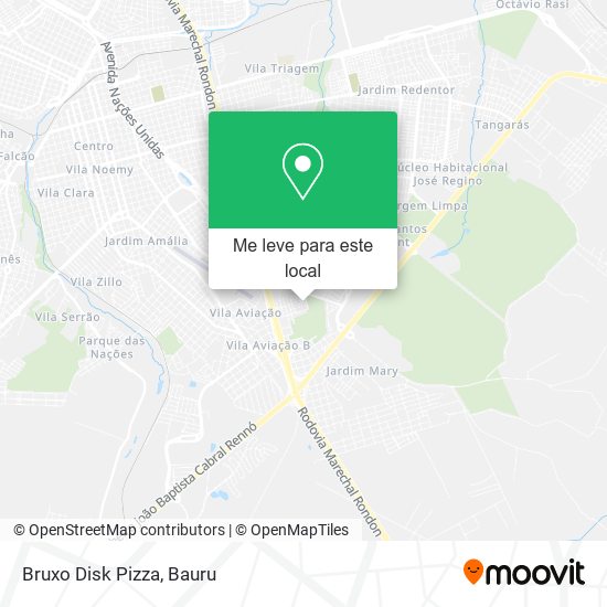 Bruxo Disk Pizza mapa