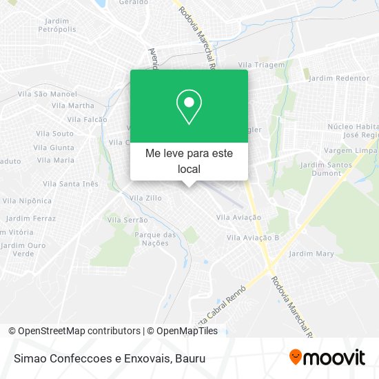 Simao Confeccoes e Enxovais mapa