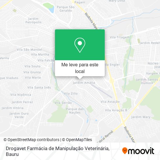 Drogavet Farmácia de Manipulação Veterinária mapa